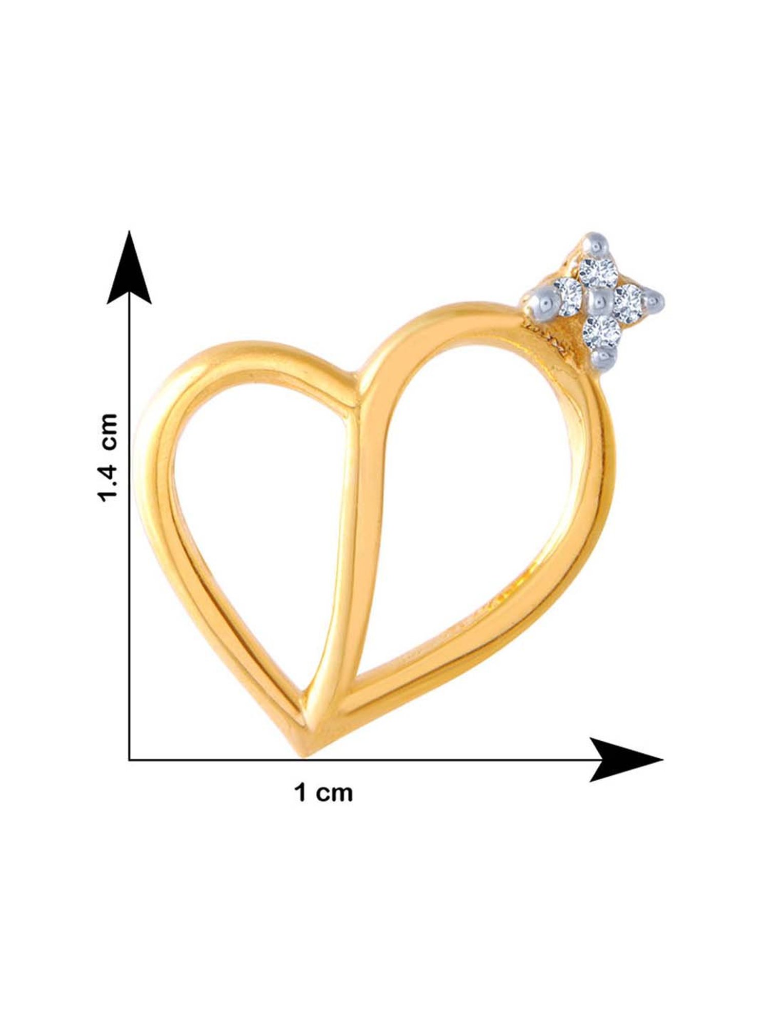 P.C. Chandra Jewellers 14 kt Gold Earrings