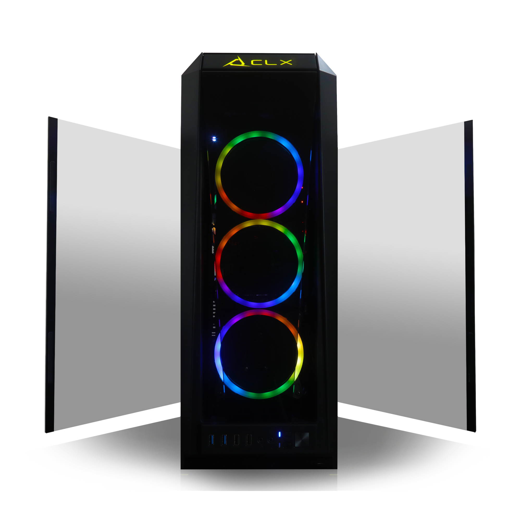 CLX SET Gaming Desktop - Liquid Cooled - Intel Core i9 10850K 3.60 GHz 10-Cores Processor, 64GB DDR4 Memory, GeForce RTX 3090 24GB GDDR6X Graphics, 1TB SSD, 6TB HDD, WiFi, Windows 10 Home 64-bit