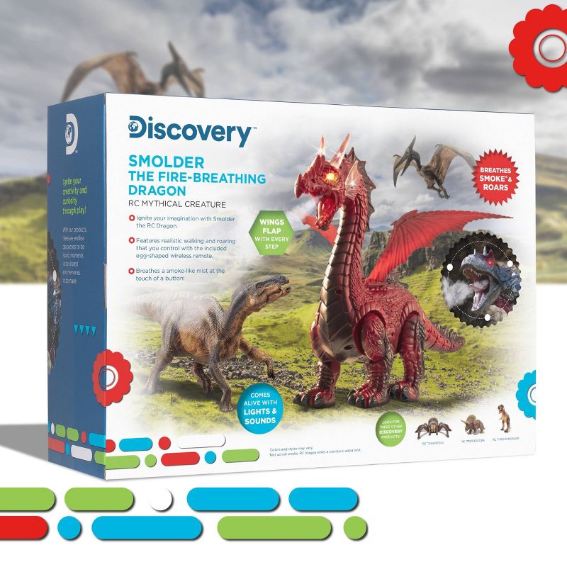 Discovery Kids Remote Control  Dragon - Smoke Red