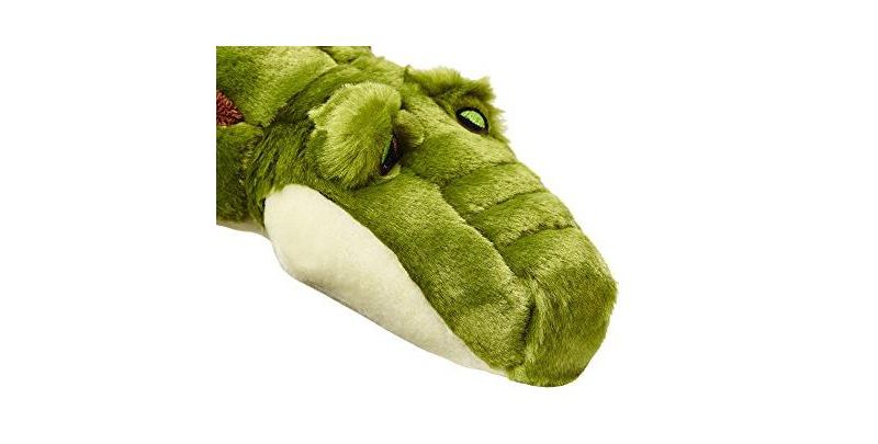 Fluff & Tuff Big Daddy the Gator, Extra Large Plush Dog Toy with Squeaker