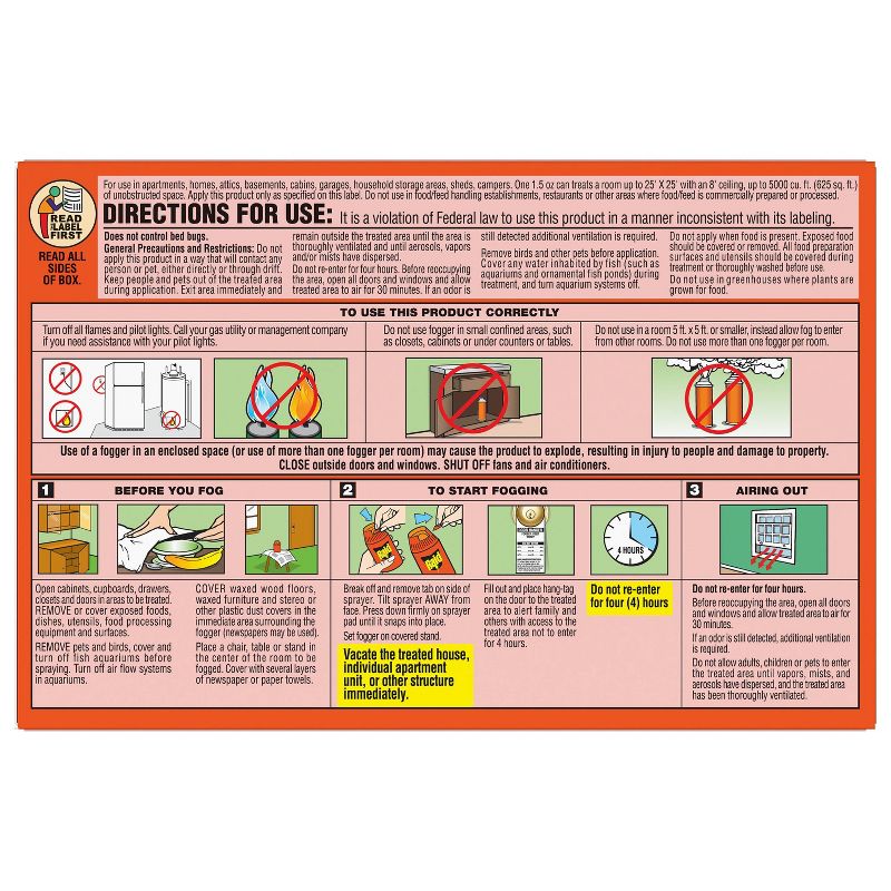 Raid Fogger Concentrated - 3pk/1.05oz