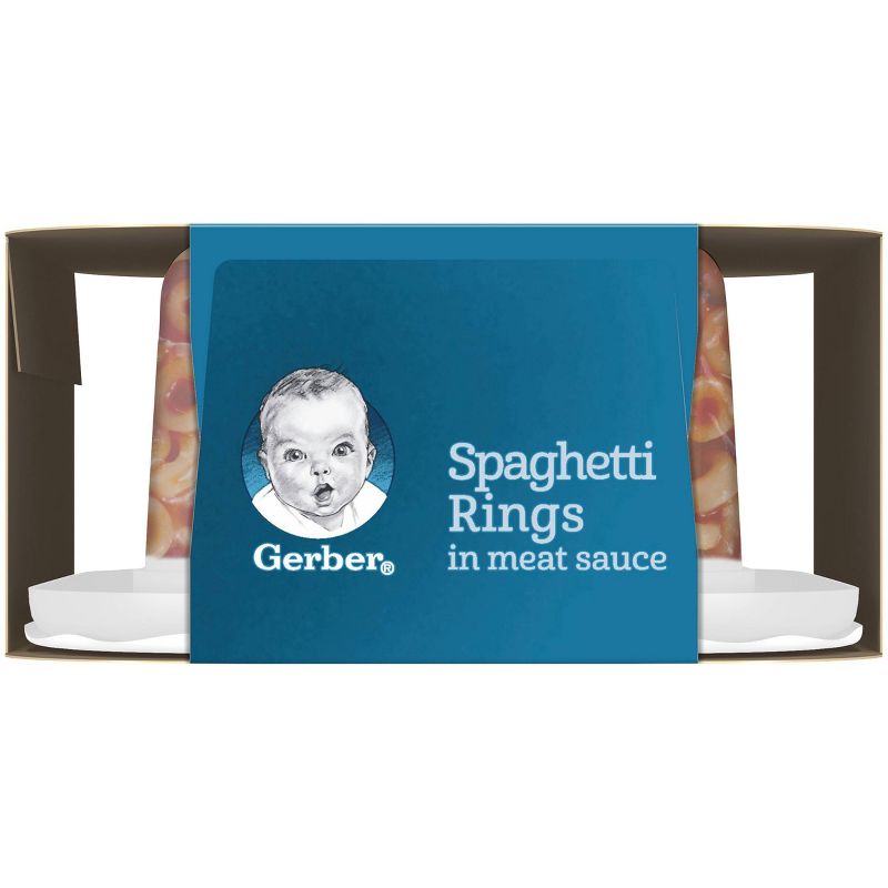 Gerber Toddler Spaghetti Rings in a Meat Sauce Baby Meals - 6oz