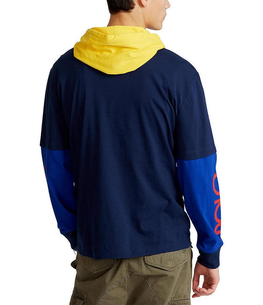 Cutter & Buck Big & Tall Traverse Stripe Performance Stretch Half-Zip Pullover