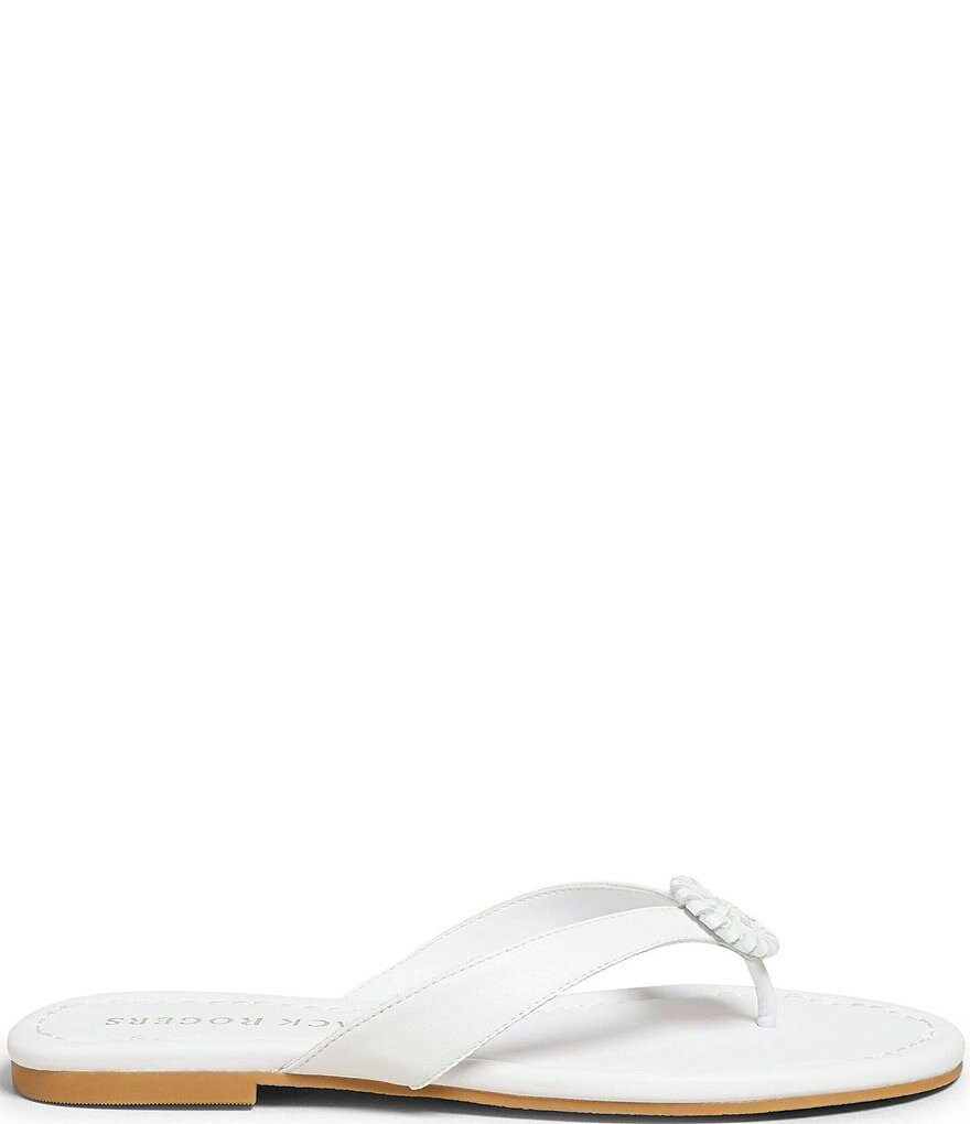 Jack Rogers Rowan Leather Rondelle Flip Flops