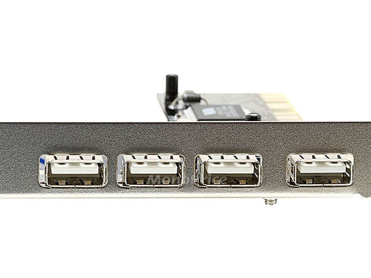 Monoprice VIA 5-Port USB 2.0 PCI Card (4 External Plus 1 Shared Internal)