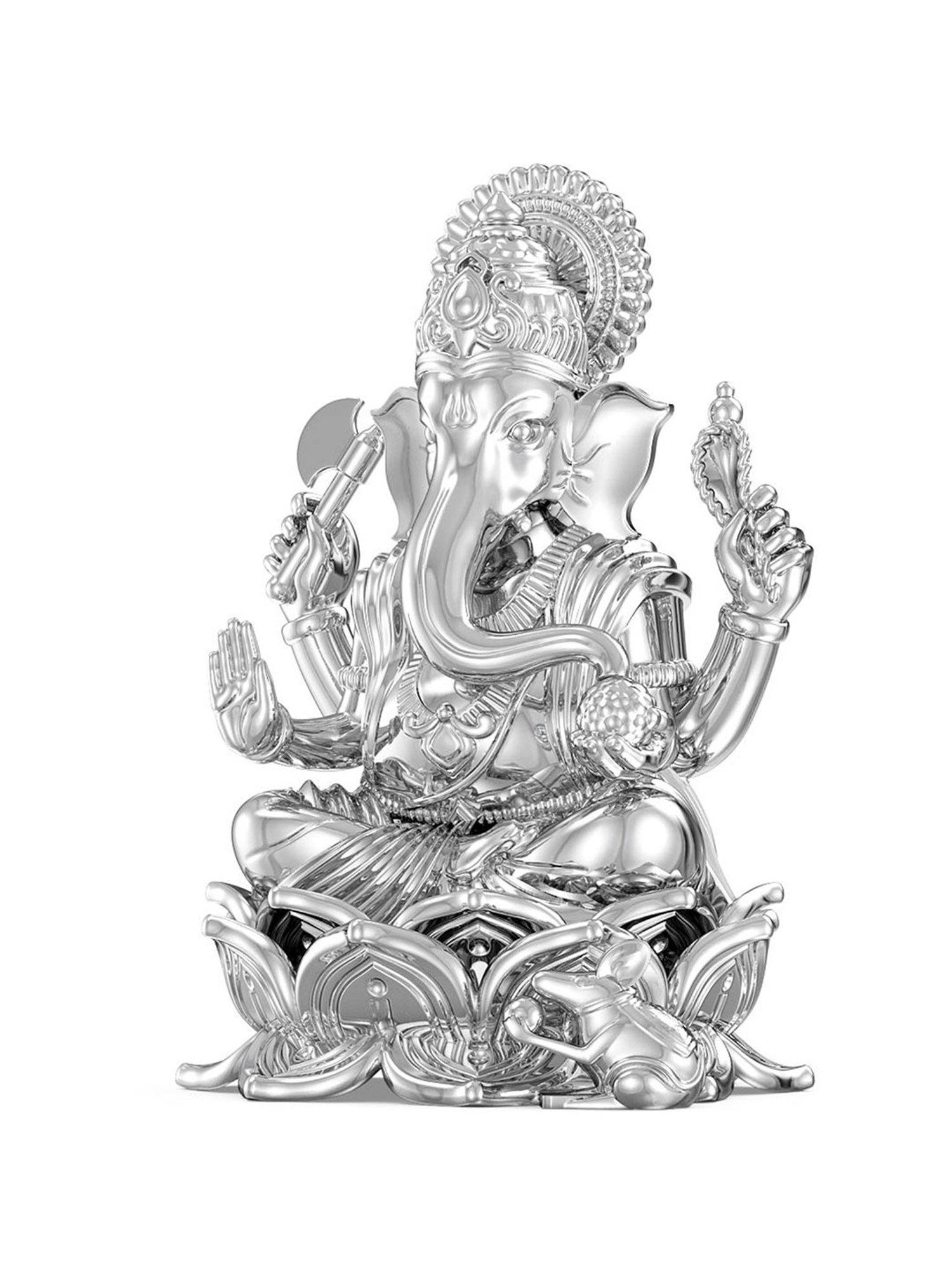 Sri Jagdamba Pearls 0.8 Silver Vishnu Idol
