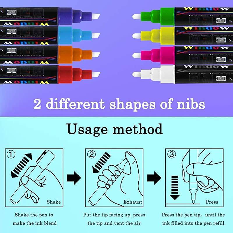 LED Message Writing Board 16 X 12 Illuminated Light Erase Board Acrylic Led Message Board Outdoor Erasable Lighted Letter Board Menu Sign Board with Remote Control8 Colors Chalk Marker