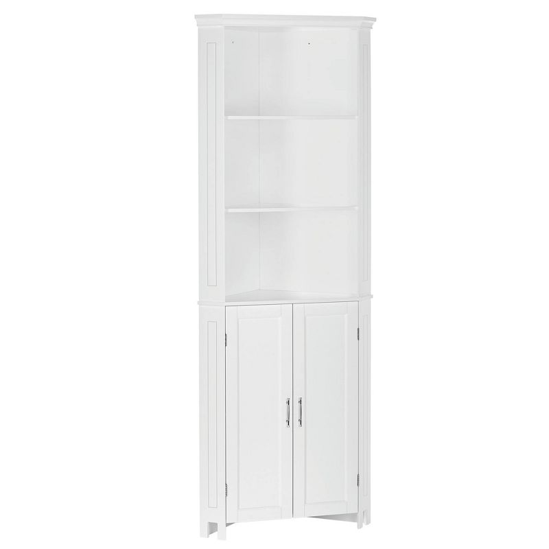 Somerset Tall Two Door Corner Cabinet White - RiverRidge Home
