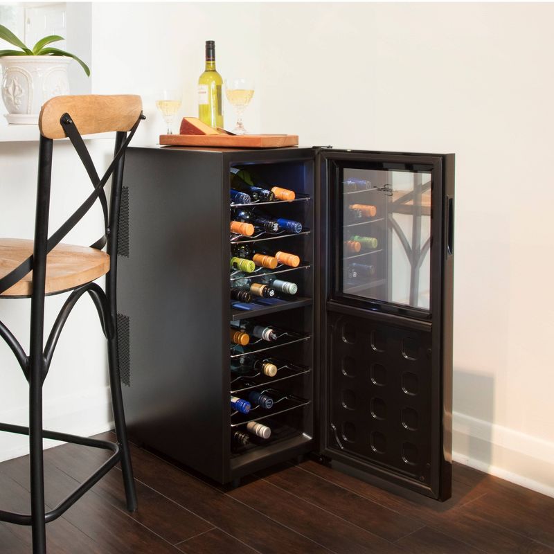 Koolatron 24-Bottle Dual-Zone Wine Cooler - Black
