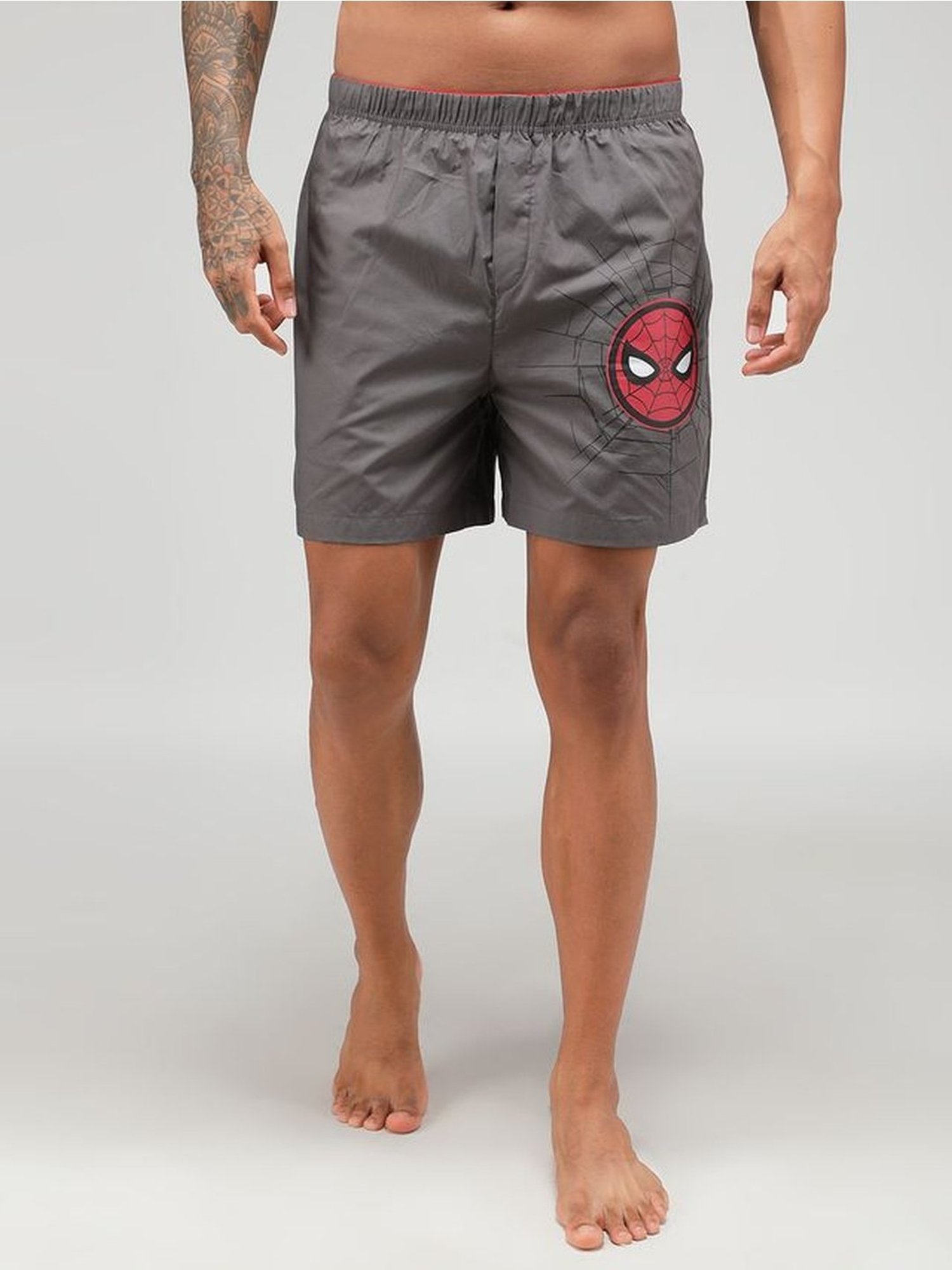 Zoiro Charcoal Cotton Regular Fit Printed Boxers