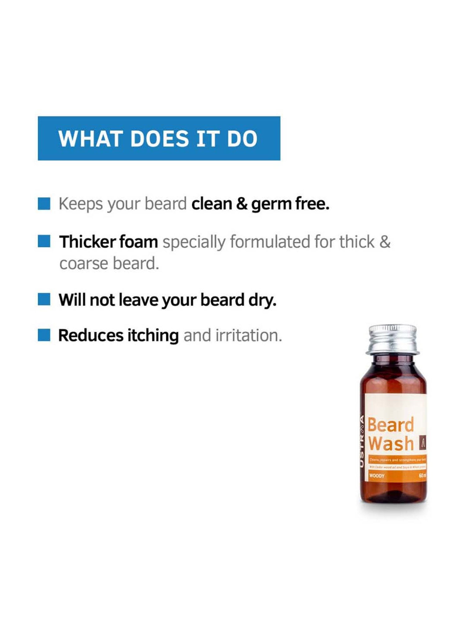 Ustraa Ayurvedic Beard Growth Oil & Hair Growth Vitalizer Combo