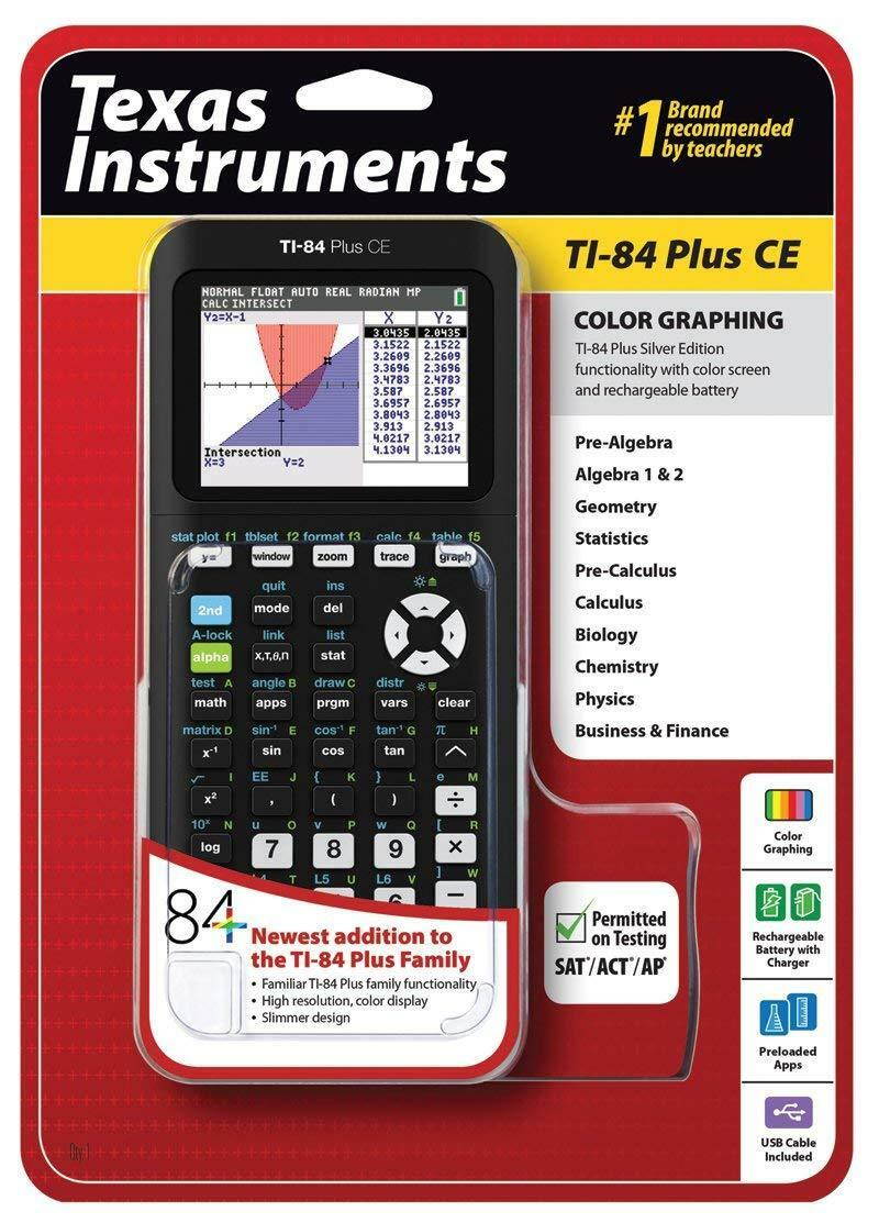 Texas Instruments - TI-84 Plus CE - Graphing Calculator