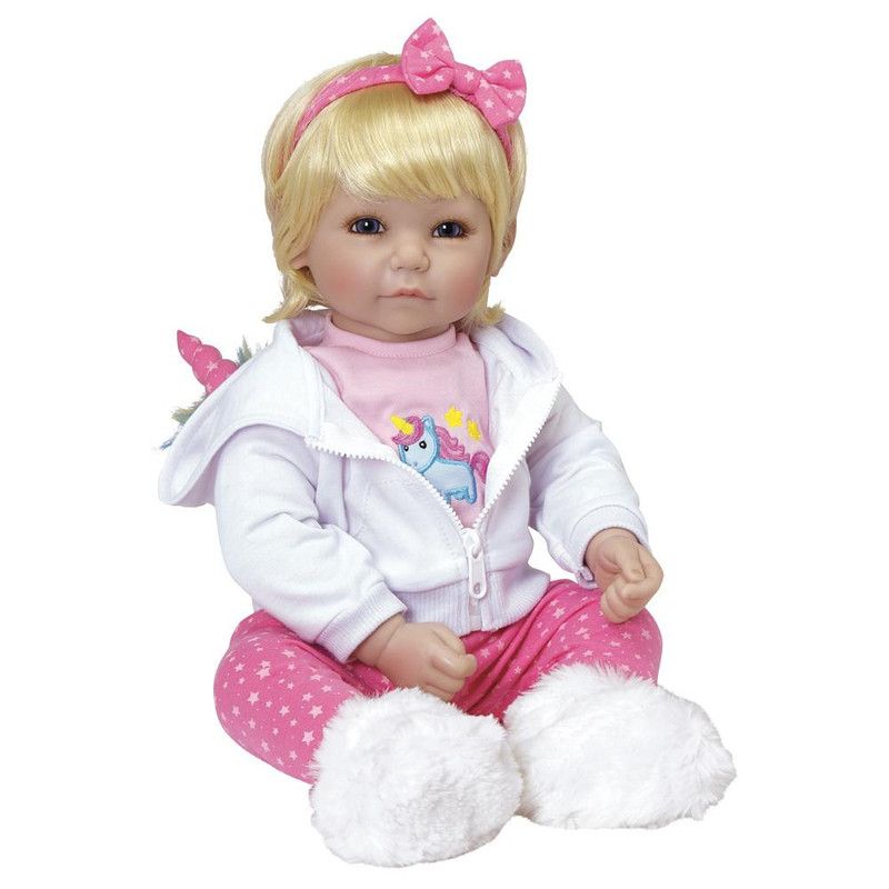 Adora Toddler Doll Rainbow Unicorn with unicorn embroidered outfit and fur boots
