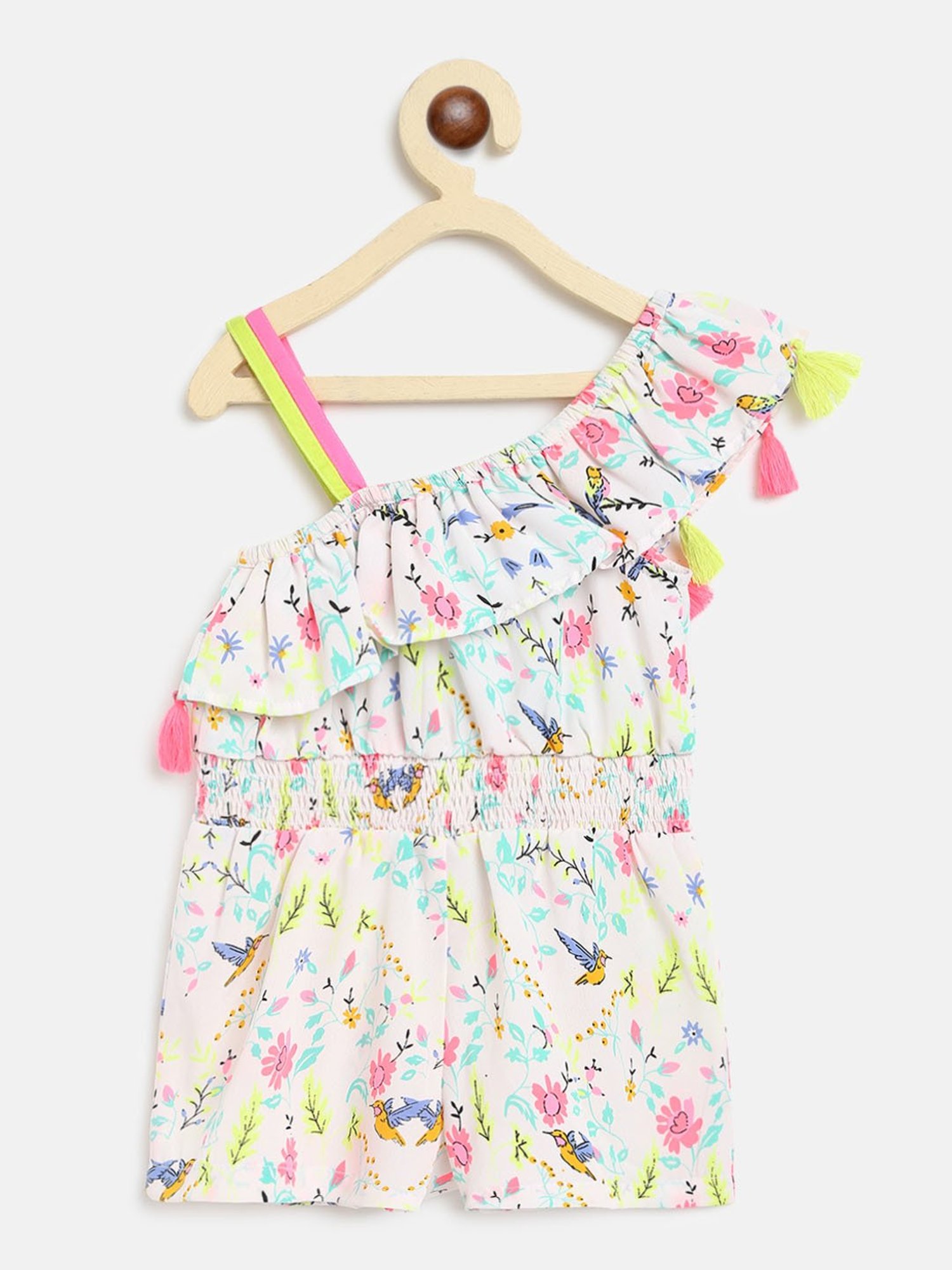 Budding Bees Kids Multicolor Printed Jumpsuit