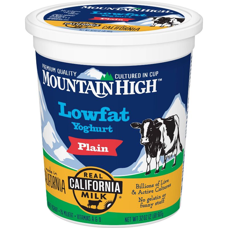 Mountain High Plain Low Fat Yogurt - 32oz