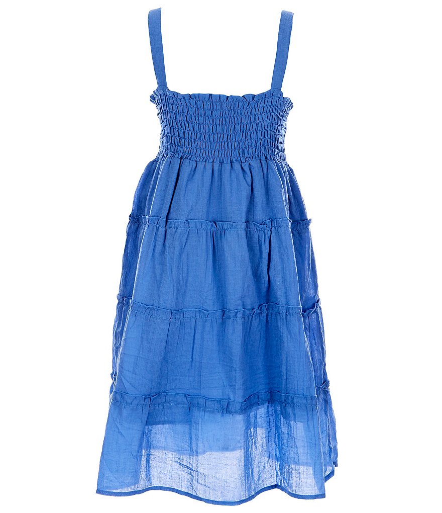 Chelsea & Violet Chelsea & Violet Girls Big Girls 7-16 Smocked Ruffle-Tiered Dress