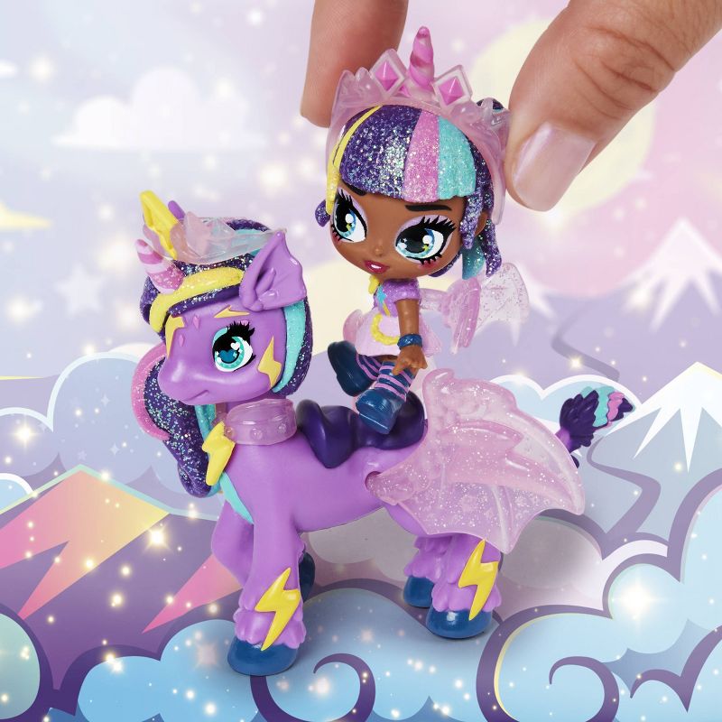 Hatchimals Pixies Riders Moonlight Mia Pixie & Unicornix Glider Hatchimal Set with Mystery Feature