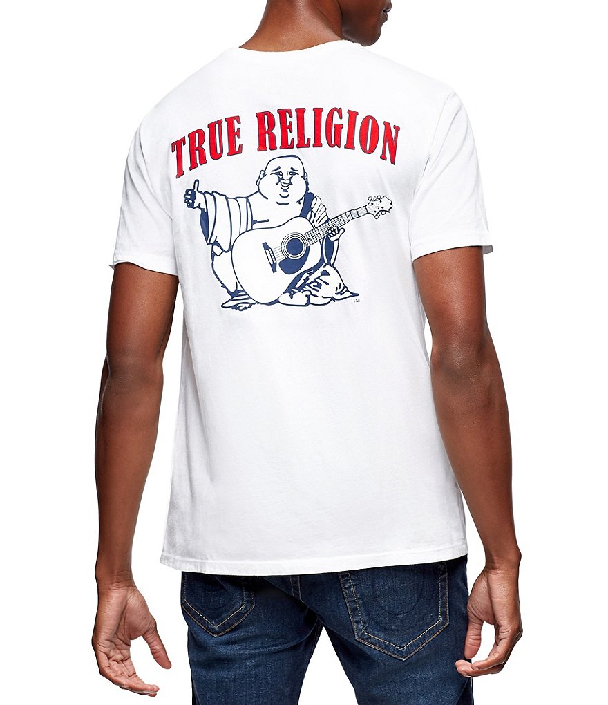 True Religion Buddha Logo Crew Neck Short-Sleeve Graphic T-Shirt