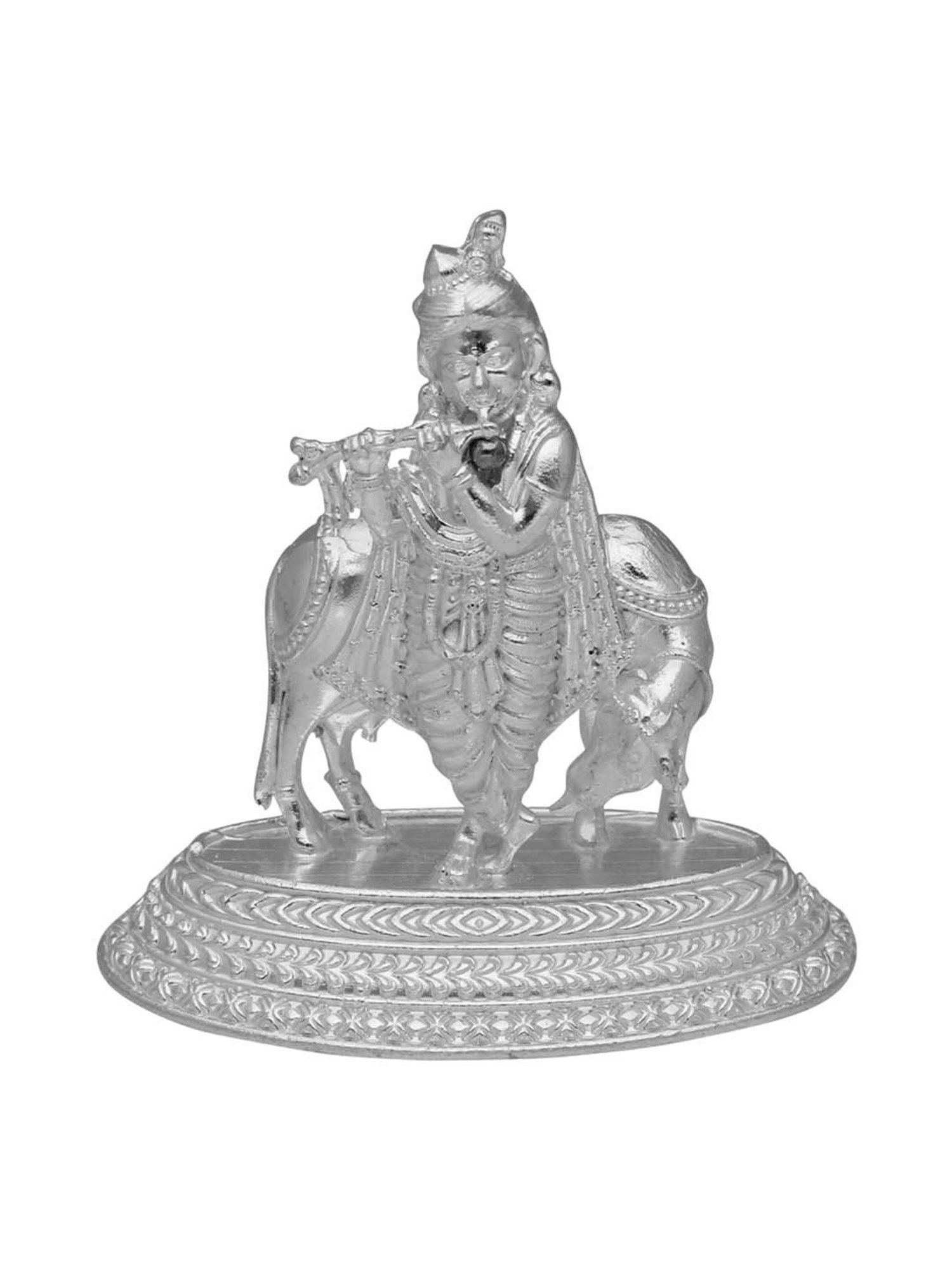 Sri Jagdamba Pearls 0.8 Silver Krishna Idol