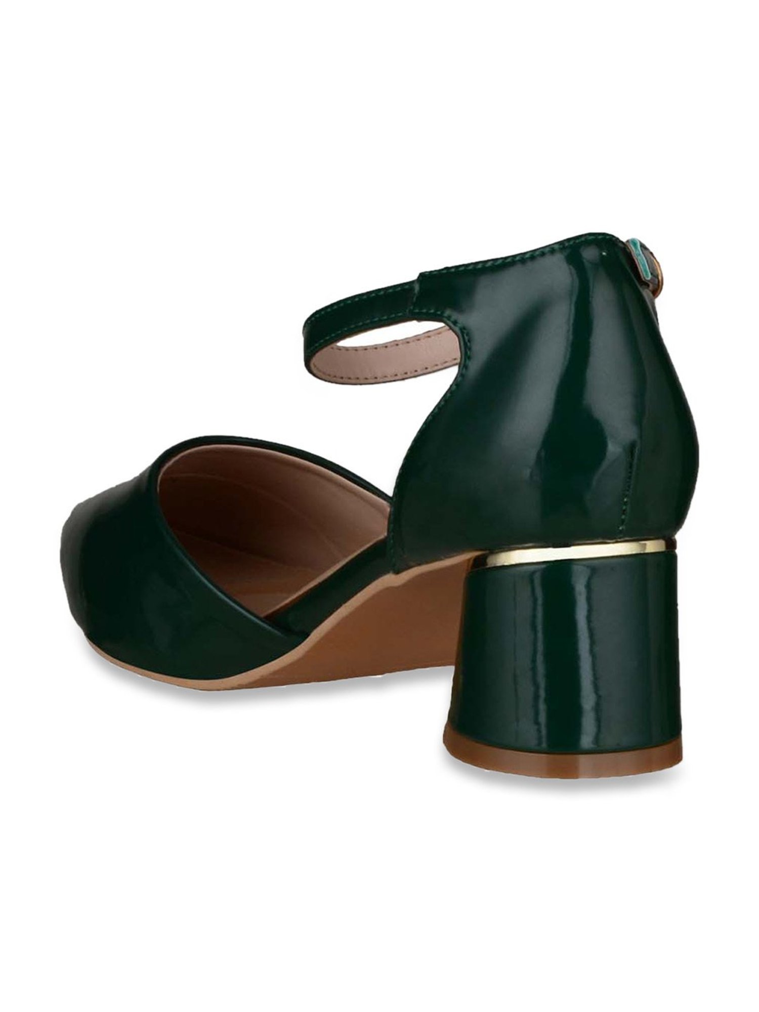 Sherrif Women's Green Ankle Strap Sandals