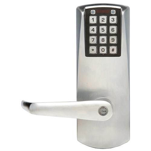 Simplex E2031XSLL-626 Satin Chrome US26D Grade 1 E-Plex Cylindrical Lock With 1/2" Throw And 2-3/4" Backset And Key Override For Key In Lever Kaba Cylinder Schlage "C" Keyway