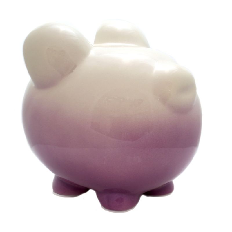 Bank 7.5" Purple Ombre Bank Money Save  -  Decorative Banks