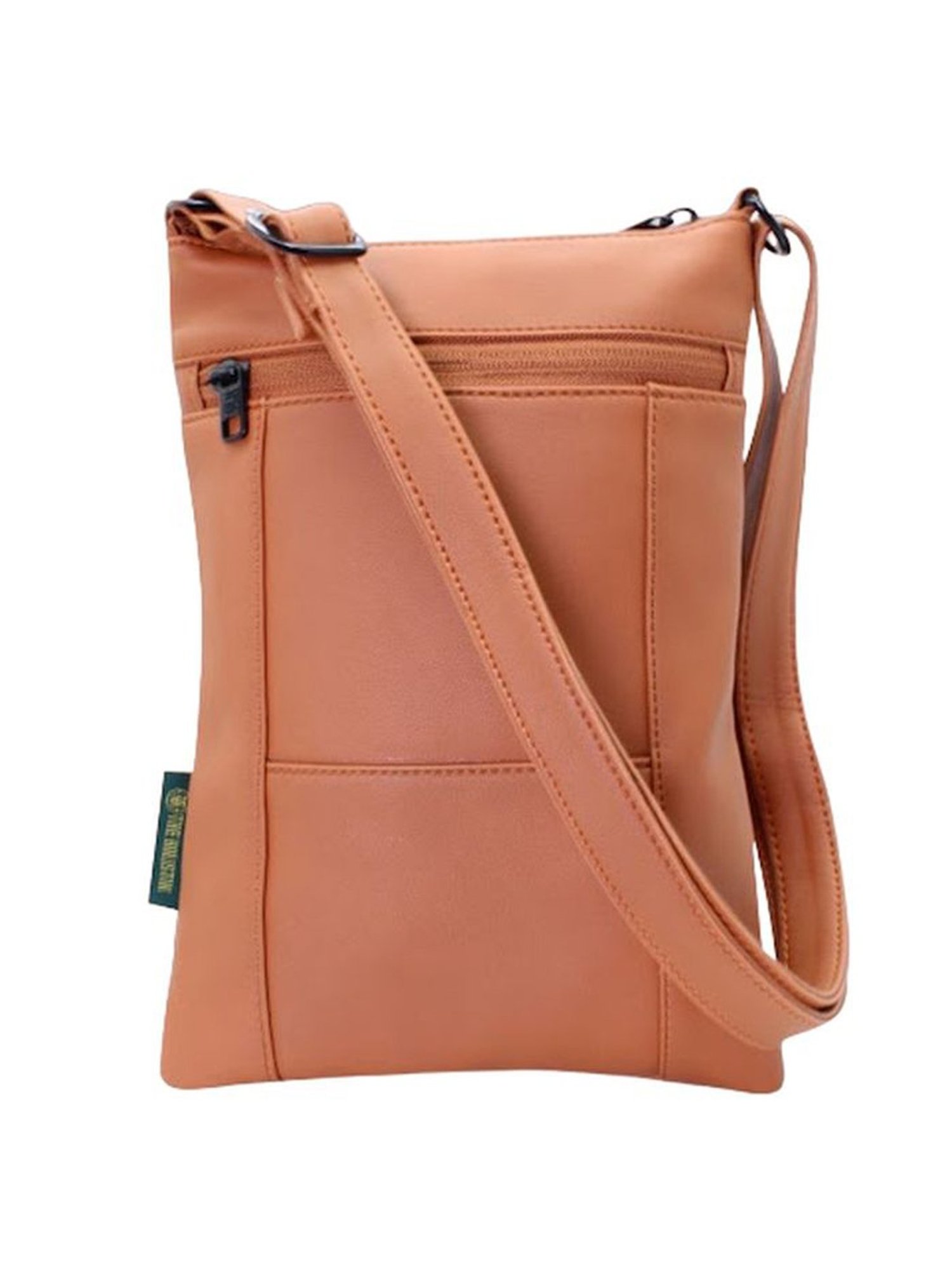 THE HOLISTIK Artistry Tan Solid Medium Cross Body Bag