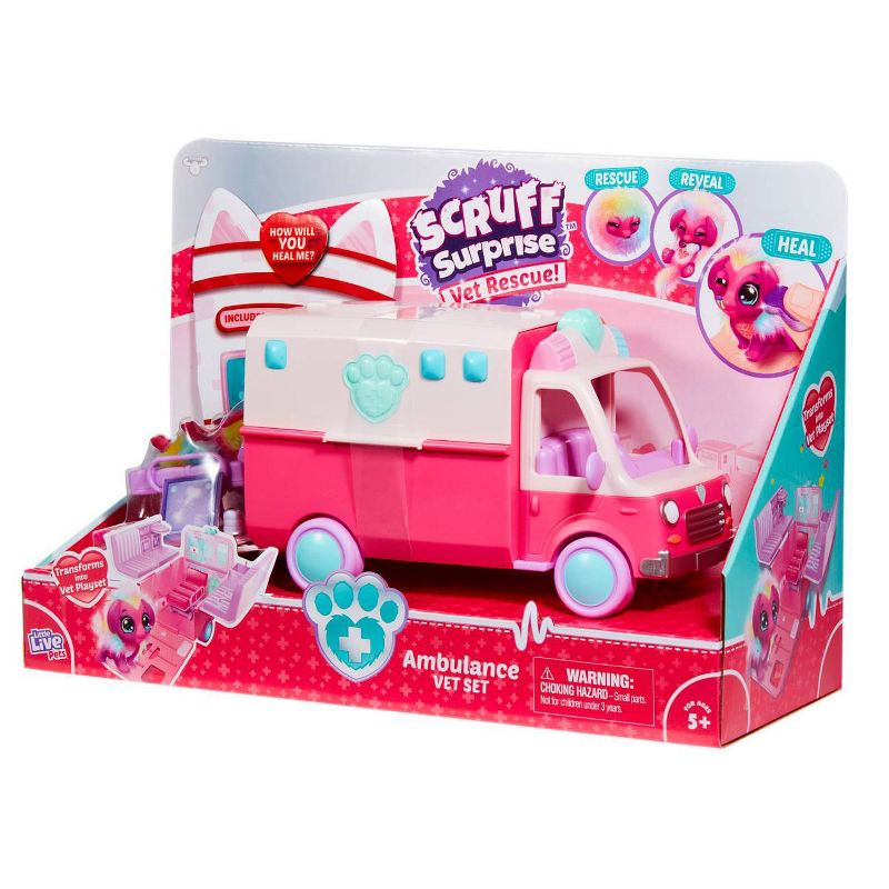 Little Live Pets Scruff Surprise - Ambulance Playset