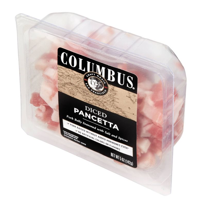Columbus Diced Pancetta Deli Meats - 5oz