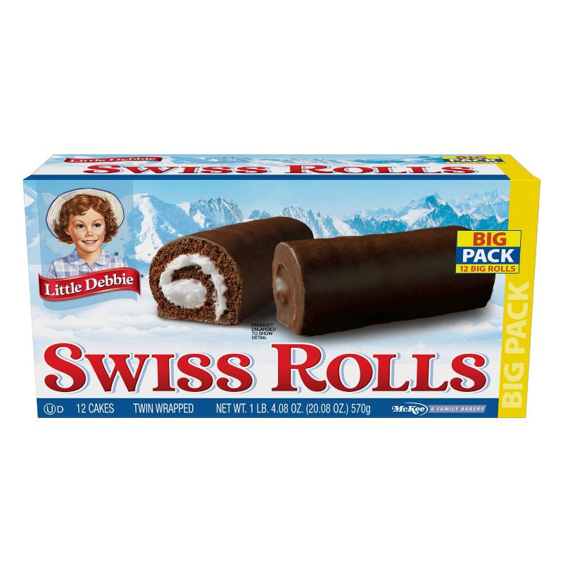 Little Debbie Swiss Rolls - 12 Cakes