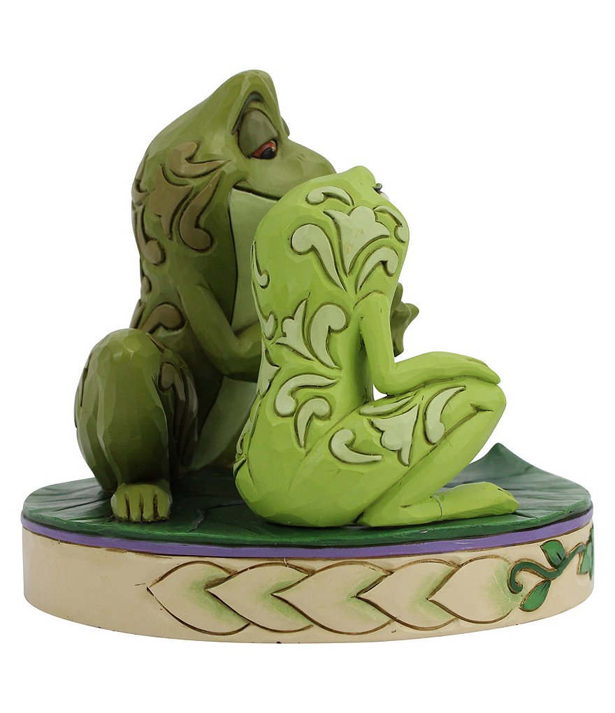 Disney Traditions by Jim Shore Tiana And Naveen as Frogs #double;Amorous Amphibians#double; Figurine