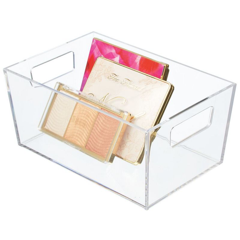 Lakeside Large Clear Plastic Storage Bins for the Kitchen and Home - Set of 3