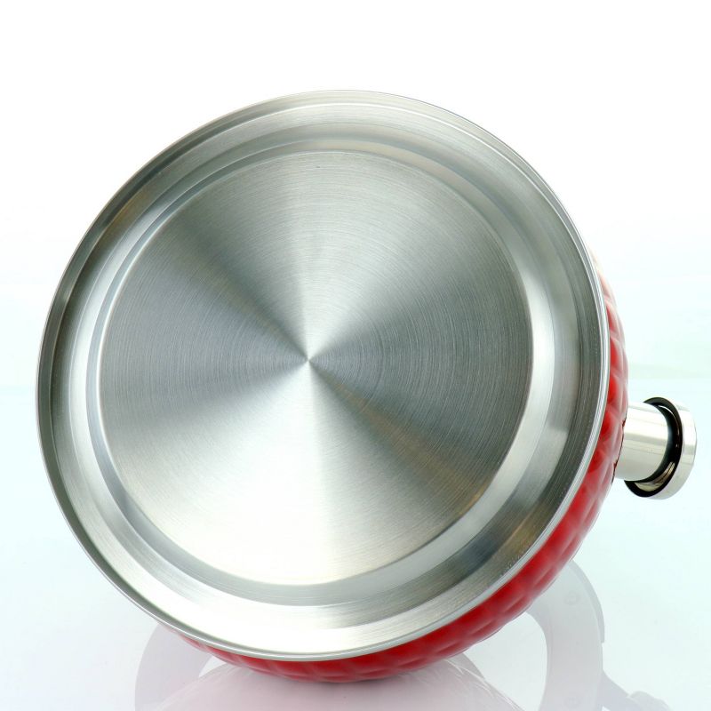 MegaChef 3L Stovetop Whistling Kettle - Red