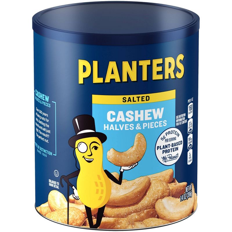Planters Halves And Pieces Cashews - 14oz