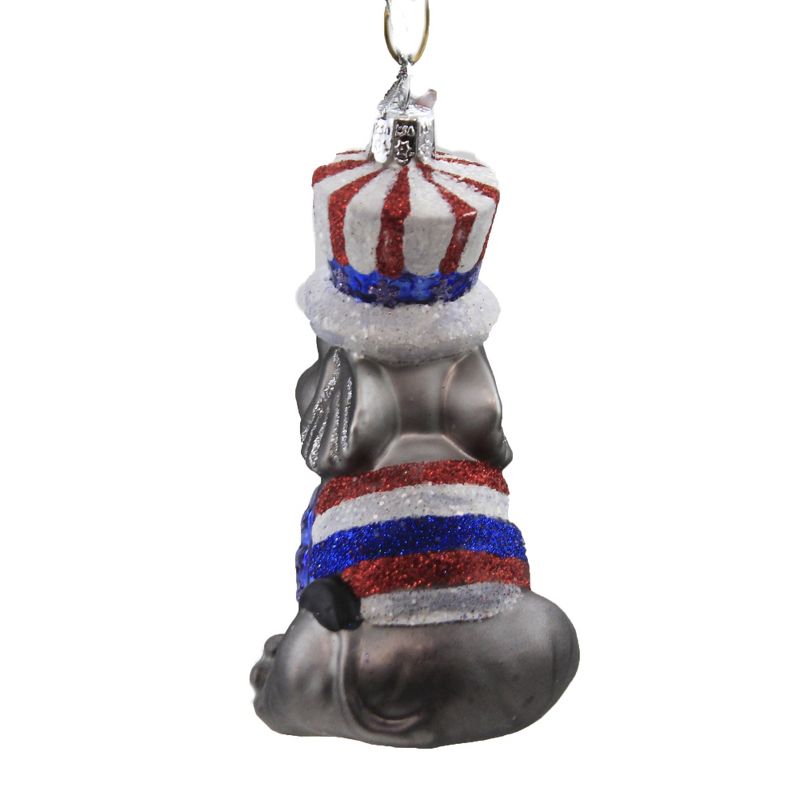 Noble Gems 4.25" Patriotic Elephant Uncle Sam Hat Ornament  -  Tree Ornaments