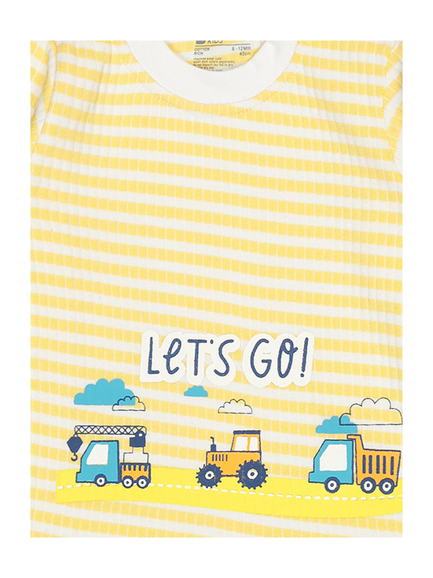 Bodycare Kids Assorted Striped Full Sleeves T-Shirt with Pants