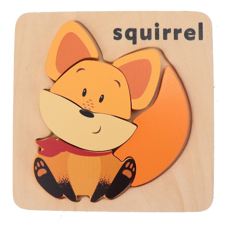 Leo & Friends Wooden Zoo Animal Puzzle Kit for Boys and Girls