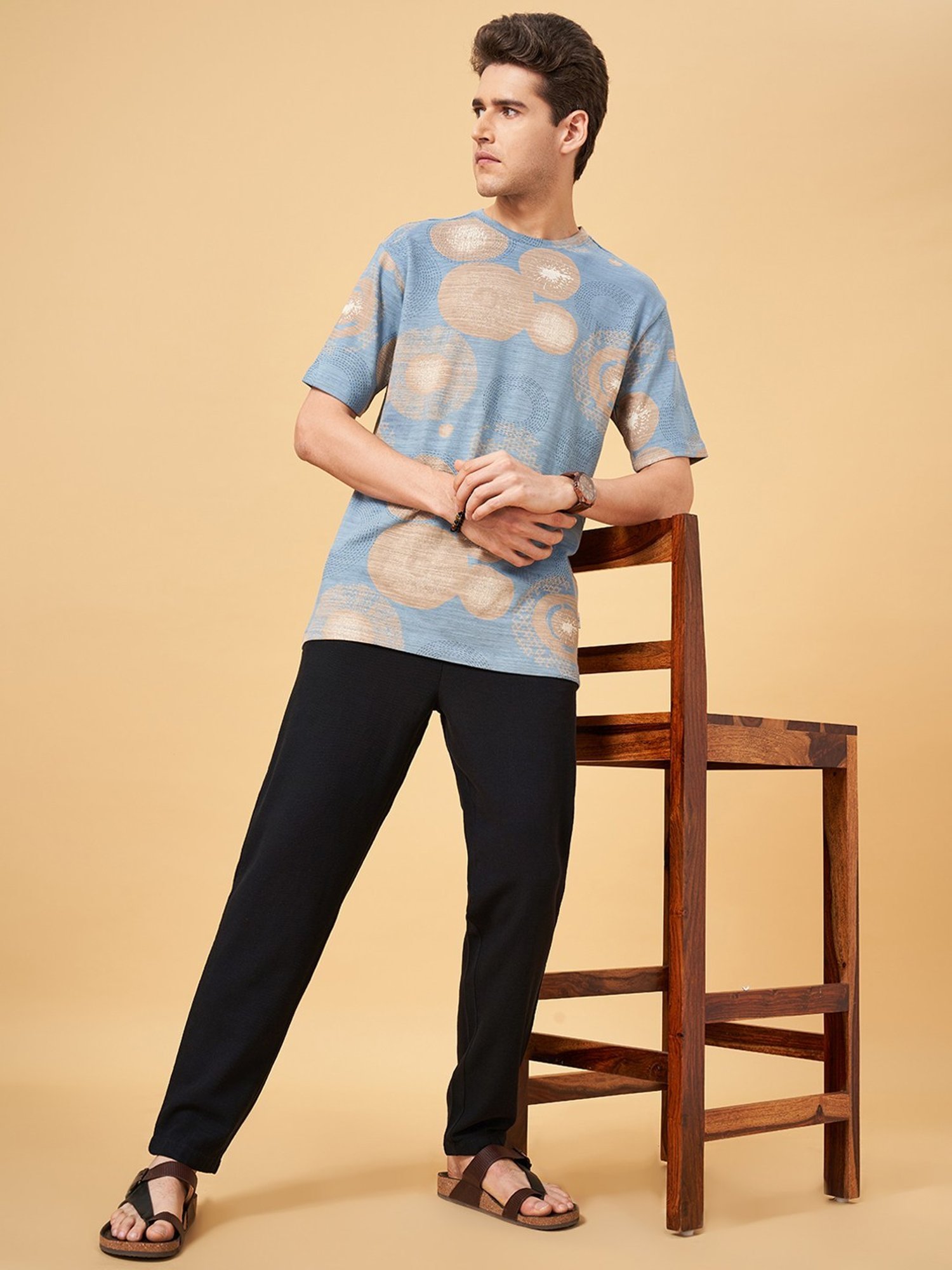 7 Alt By Pantaloons Cocoa Brown Comfort Fit Trackpants