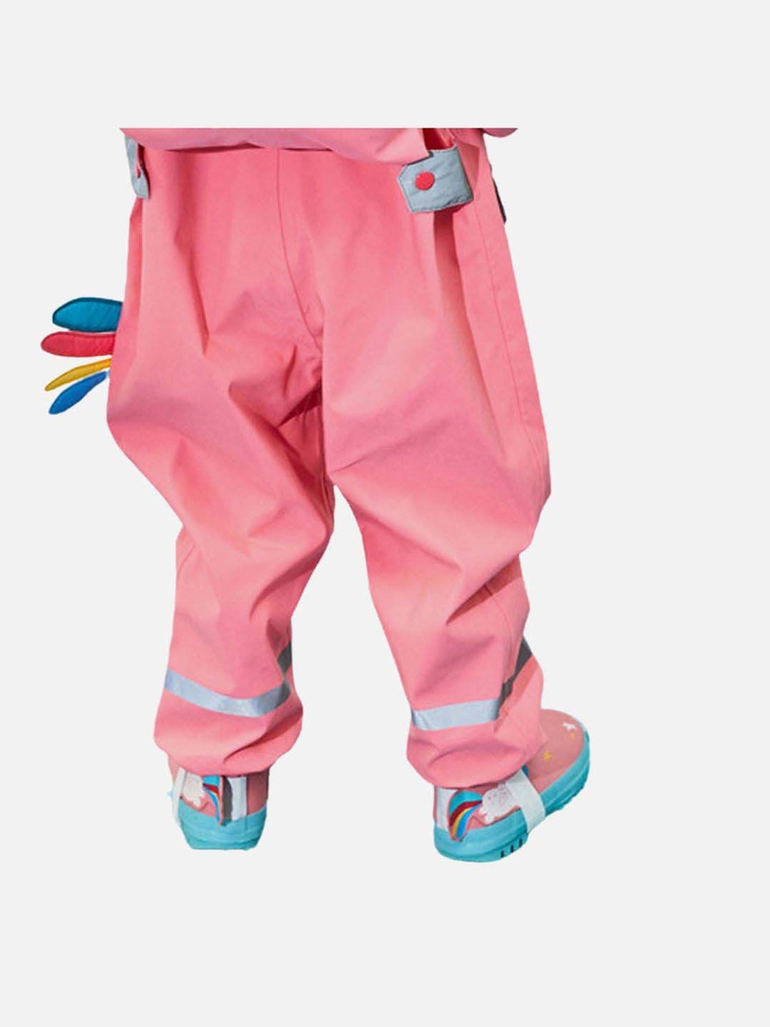 Little Surprise Box Kids Pink Printed Full Sleeves Raincoat