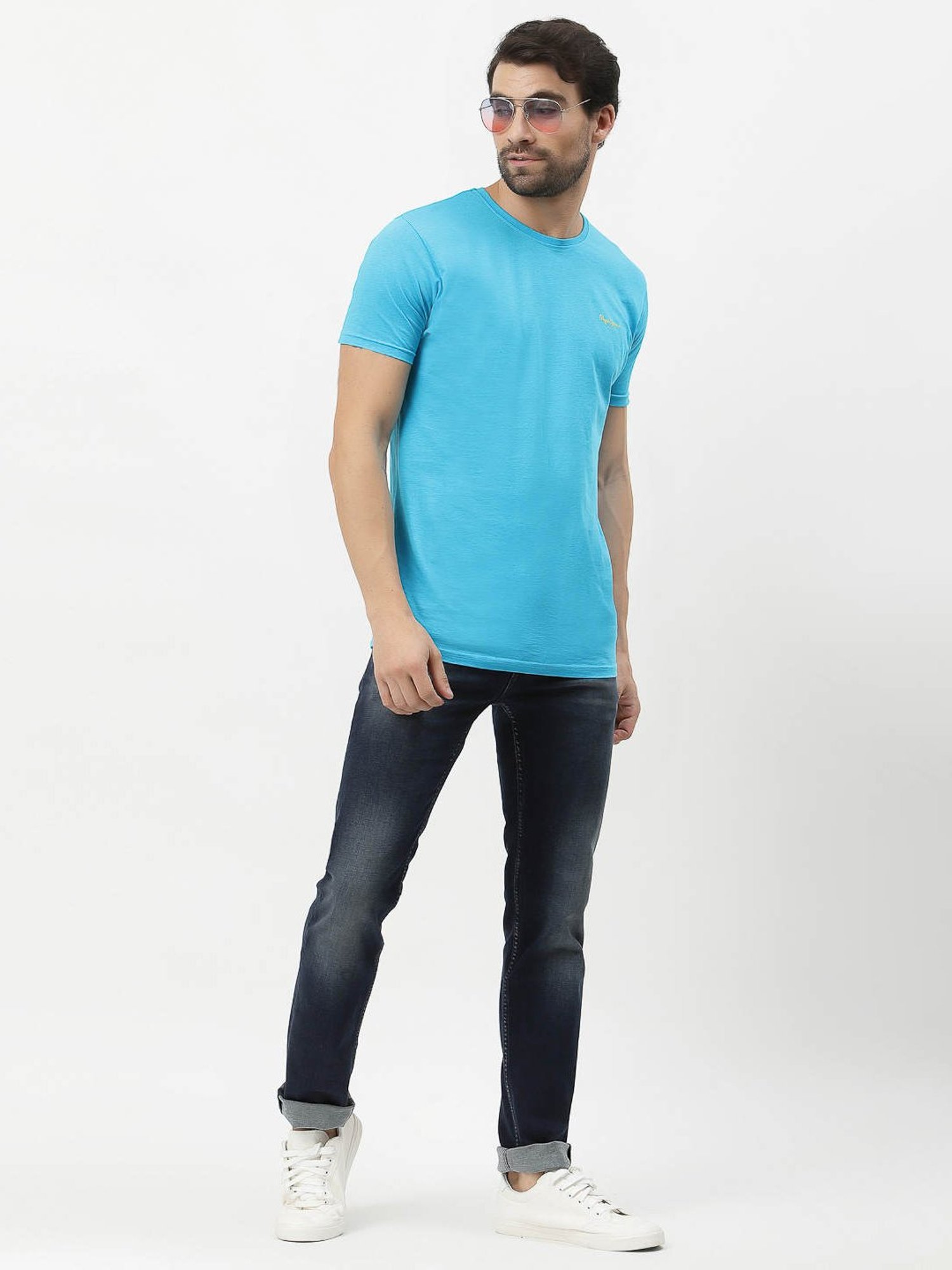 Pepe Jeans Dark Blue Slim Fit Lightly Washed Jeans