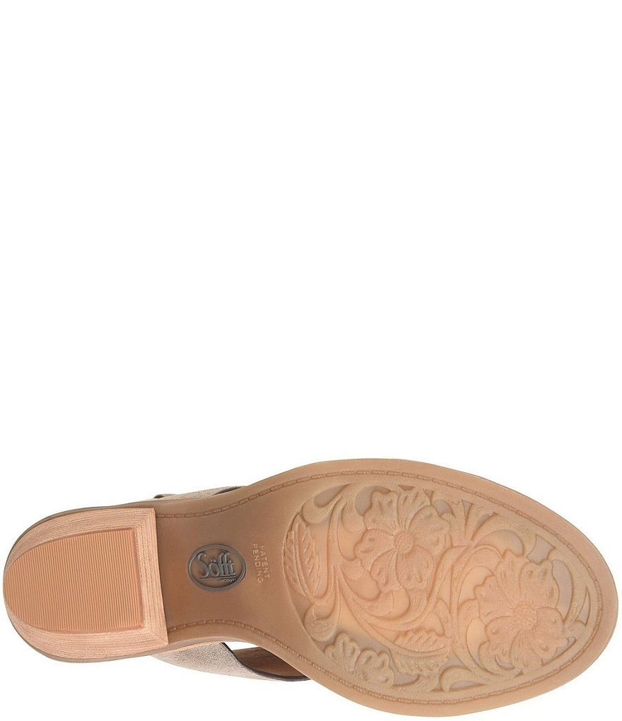 Sofft Maben Suede Slingback Block Heel Sandals