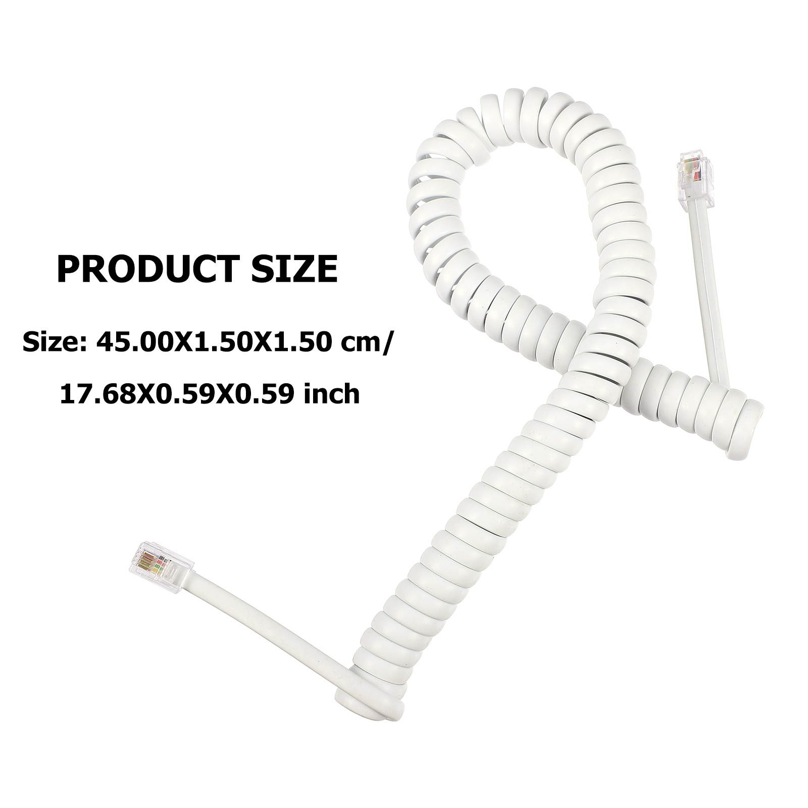10pcs Durable Universal Coiled Telephone Cord Telephone Cord For Telephone Handset