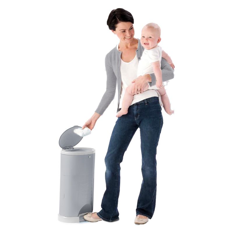 Dekor Classic Hands Free Diaper Pail - Gray