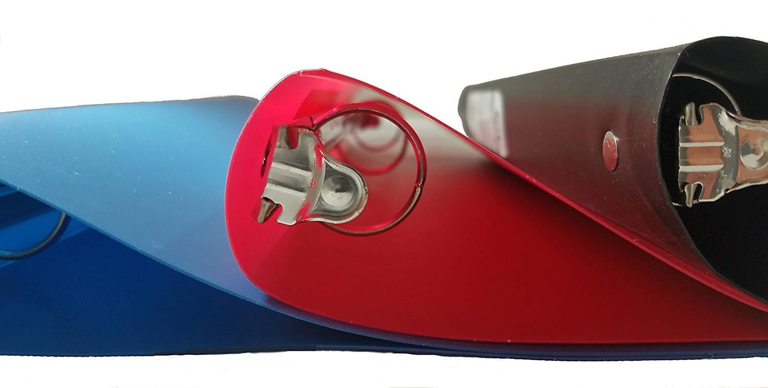 Wilson Jones ACCOHIDE Round Ring Binder, 19 Pt, 1 inch Capacity, 4-Pack Assorted Colors, 40510D, Plus Bonus AdvantageOP Custom Retractable Gunmetal Pen