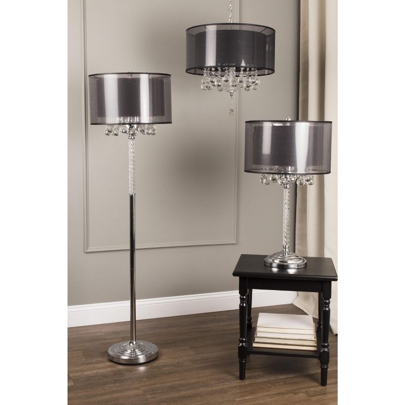 OK Lighting 19"H Effleurer Ceiling Lamp