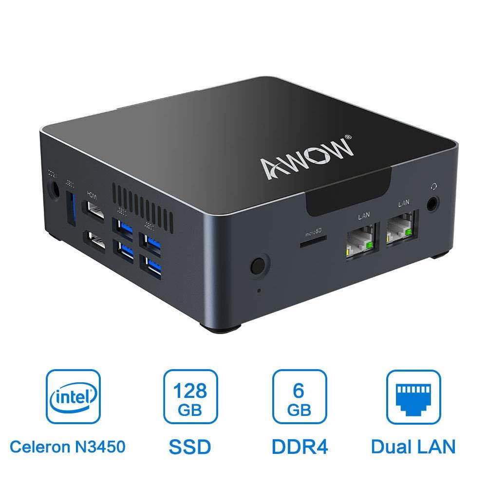 Buy Mini PC 6GB DDR4 AWOW Desktop Computer Windows 10 Intel Celeron