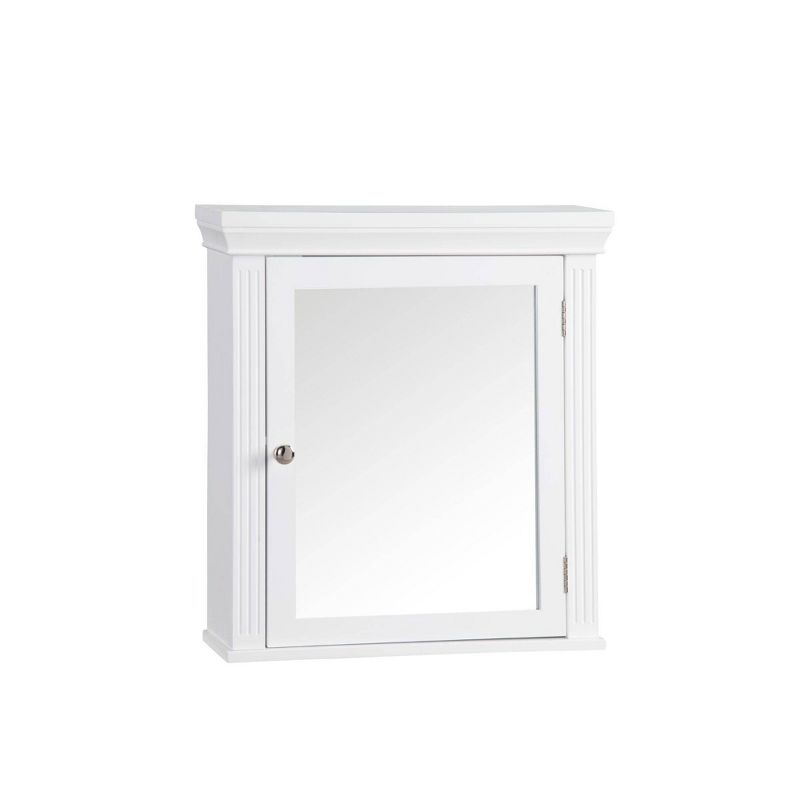 Chestnut Medicine Wall Cabinet White - Elegant Home Fashions