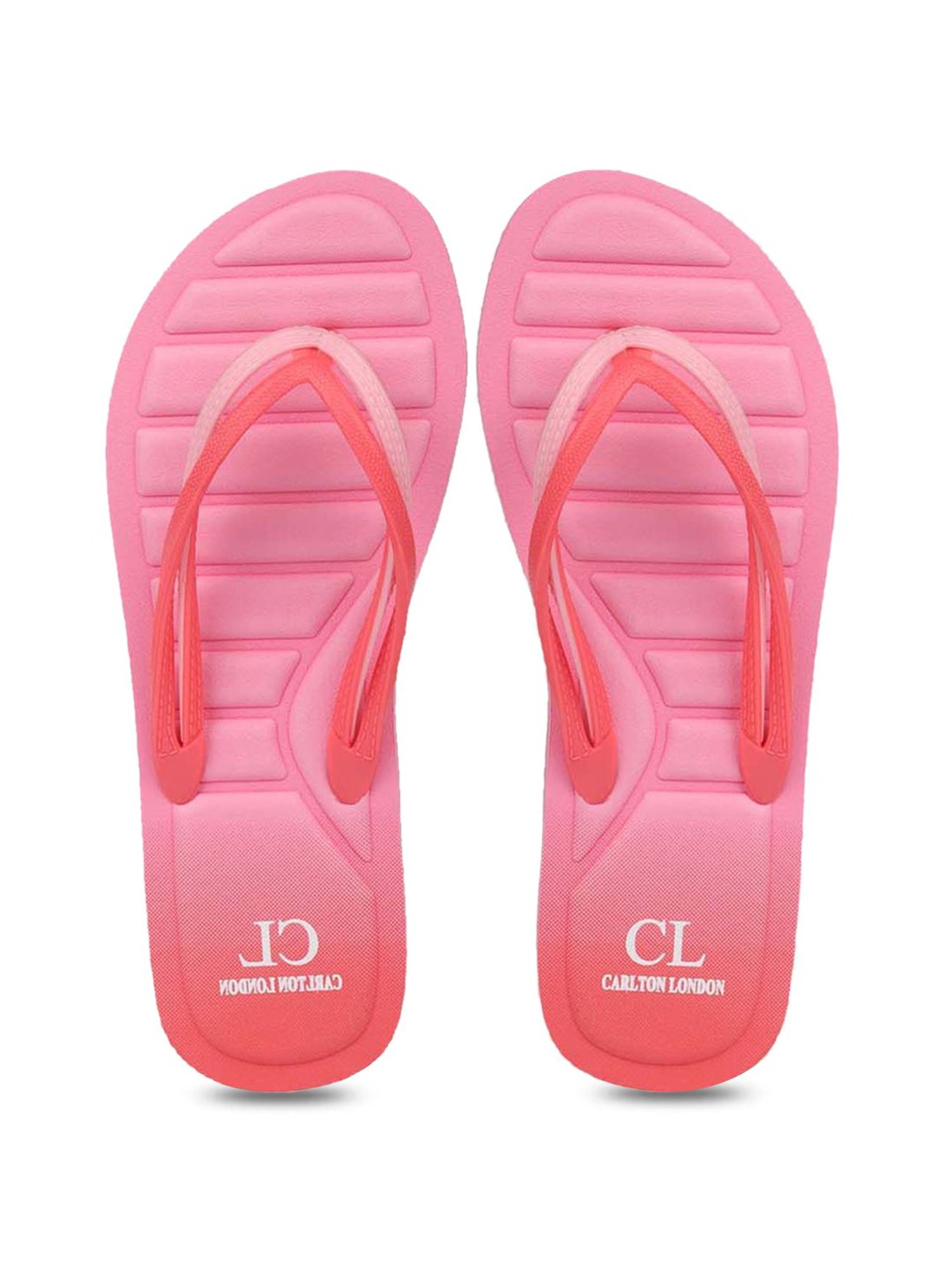 Carlton London Women's Pink Flip Flops