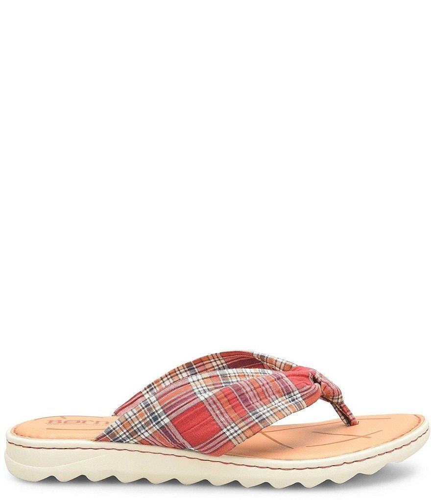 Born Tide Plaid Knot Sandals