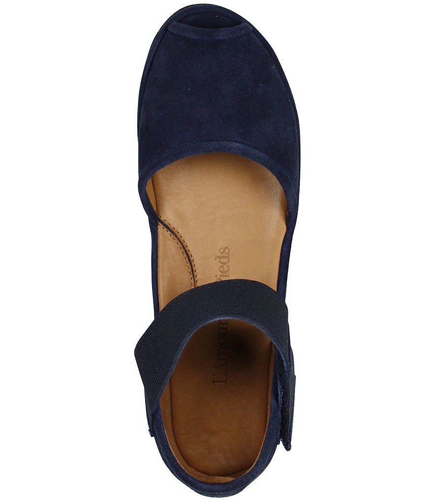L'Amour Des Pieds Amadour Suede Flatform Sandals